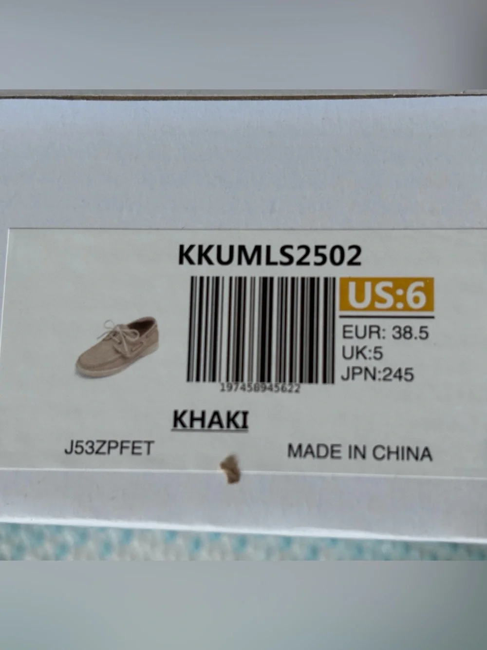 DREAM PAIRS Boys Khaki Suede Boat Shoes Loafers Size 6 Big Kid